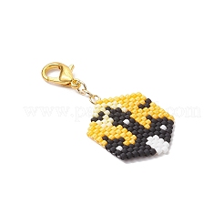 5 ciondolo decorativo con perline di vetro per Halloween&nbsp;HJEW-MZ00343-02