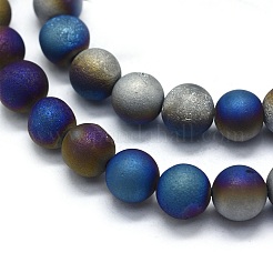 Filati di perline di agata naturale druzy agata&nbsp;G-E502-06F