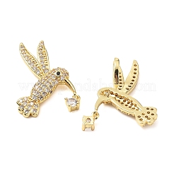 Pendentifs en laiton zircon cubique transparent&nbsp;KK-G533-07A-G