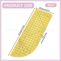 Quiltlineal aus Harz&nbsp;TOOL-WH0166-021