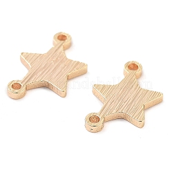 Ciondoli di collegamento a forma di stella in ottone&nbsp;KK-U028-09G