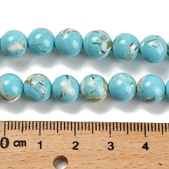 Zusammengesetzte Stränge aus synthetischen Stein- und Trochus-Muschelperlen&nbsp;G-B128-08C-06