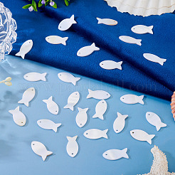 30 pezzo di pendenti con conchiglia d'acqua dolce naturale&nbsp;BSHE-TA0001-32