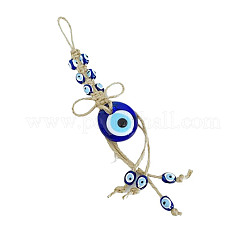 Tondo piatto con decorazioni pendenti in vetro malocchio&nbsp;EVIL-PW0002-07
