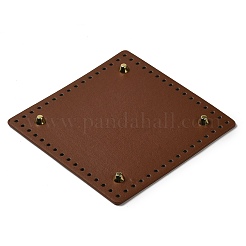 Quadratischer langer Boden aus PU-Leder für Stricktasche&nbsp;DIY-K079-02A