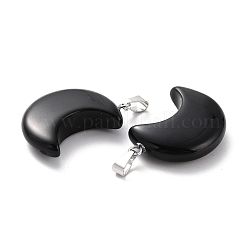 Pendentifs en obsidienne naturelle&nbsp;X-G-Z022-02L