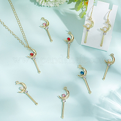 24 pz 4 colori lega strass grandi pendenti&nbsp;FIND-SC0024-08