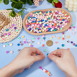 400pcs 2 Arten handgemachte Polymer-Ton-Perlen&nbsp;CLAY-DC0001-17