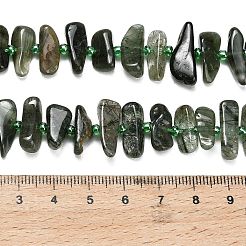 Natürlichen grünen Rutilquarz Perlen Stränge&nbsp;G-Z124-B02-01