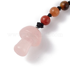 7 portachiavi con perline di pietre preziose chakra&nbsp;KEYC-F036-01
