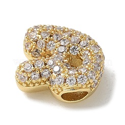 Perles de zircone cubique micro pave en Laiton&nbsp;KK-P290-61G-R