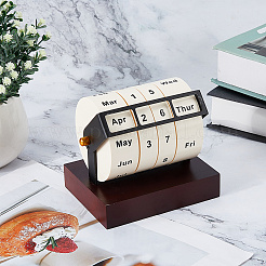 Rotierender ewiger Datumskalender aus Holz&nbsp;AJEW-WH0696-108