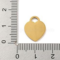 Placcatura ionica (ip) ciondoli in acciaio inossidabile 304&nbsp;FIND-M017-01G-E
