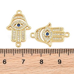 Verbindungsanhänger aus Messing mit Mikropavé-Fassung und marineblauen Zirkonia&nbsp;CU-CBAB719-07G-B