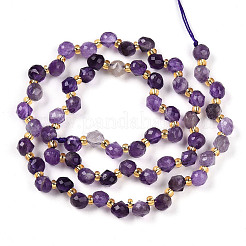 Natürlichen Amethyst Perlen Stränge&nbsp;G-T141-48