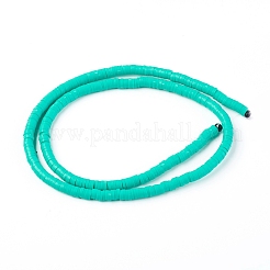 Abalorios de arcilla polimérica hechos a mano&nbsp;CLAY-R067-4.0mm-34
