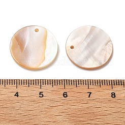 Natürliche weiße Muschel Perlmutt Muschel Anhänger&nbsp;X-SSHEL-D080