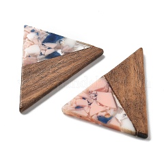 Pendentifs en résine et noyer&nbsp;FIND-R051-01B