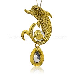 Legierung Rhinestone-große Anhänger&nbsp;TIBE-M001-140AG