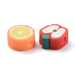 240 Stück 12 Arten von Früchten handgemachte Polymer Clay Perlen&nbsp;CLAY-ZZ0001-001A