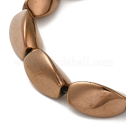 Chapelets de perles en hématite synthétique électrolytique sans magnétiques&nbsp;G-P518-01G