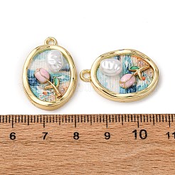 Gedruckt Legierung Emaille Anhänger&nbsp;ENAM-B028-36KCG-04