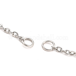 Anlaufbeständige 304 Edelstahl-Kabelketten für Halsketten&nbsp;AJEW-P119-04A-P