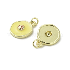 Ciondoli smaltato in ottone&nbsp;KK-D384-01G-03