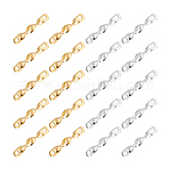 60 pz 2 colori di ciondoli per connettori in ottone&nbsp;FIND-PH0021-02