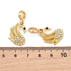Legierung Kristall Strass europäischen baumeln Charms&nbsp;AL-CBAC2D3-12G