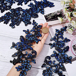 2 paire de feuilles en polyester&nbsp;DIY-GF0014-46D