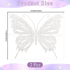 2 pezzo di strass hotfix in resina&nbsp;DIY-CP0013-89A