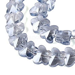 Chapelets de perles en verre électroplaqué&nbsp;EGLA-Q135-04A-A05