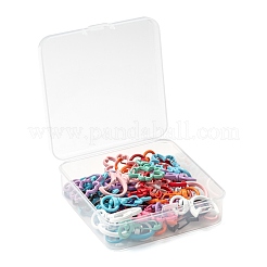 40 x drehbare Karabinerhaken aus spritzlackierter Legierung&nbsp;FIND-LS0001-52