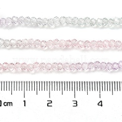 Fili di perline in vetro verniciato trasparente&nbsp;LS-DGLA-A034-T1mm-A23