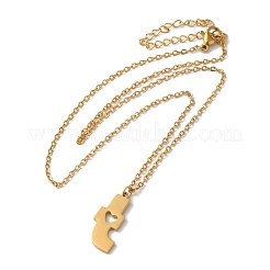 Collane con ciondolo in acciaio inossidabile 304&nbsp;LS-NJEW-H036-02G-T