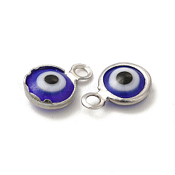 304 Edelstahl mit Glasemaille-Anhängern&nbsp;STAS-G305-10P-06