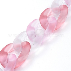 Catenella in acrilico trasparente fatta a mano&nbsp;AJEW-JB00543-03