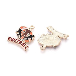 Pendentifs d'émail en alliage&nbsp;ENAM-T025-02G-14