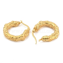 Pendientes de aro de acero inoxidable 304 con revestimiento de hierro (IP).&nbsp;EJEW-K259-06G