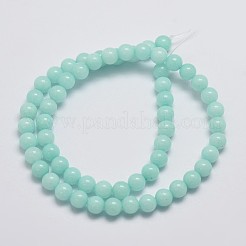 Chapelets de perles en jade de malaisie naturelle&nbsp;X-G-A146-6mm-B07