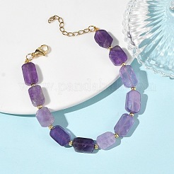 Bracelets en perles d'améthyste naturelle pour femmes&nbsp;BJEW-JB14156-02
