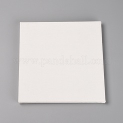Panneaux de lin de peinture sur bois carrés&nbsp;AJEW-SZC0002-03B
