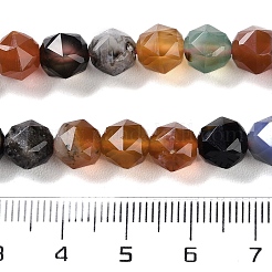 Natur Multi-Color-Achat Perlen Stränge&nbsp;G-NH0021-A18-01