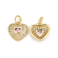 Estante de latón chapado charms zirconia cúbico&nbsp;ZIRC-C031-03G