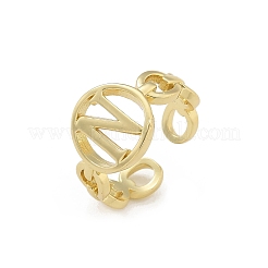 Anelli per polsini aperti in ottone da donna&nbsp;RJEW-K289-01G-N