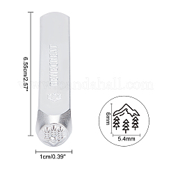 Timbres en métal de fer&nbsp;AJEW-BC0001-60-004