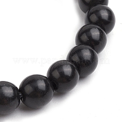 Stretch-Armbänder aus synthetischen türkisfarbenen Perlen für Frauen und Männer&nbsp;BJEW-JB11547-01