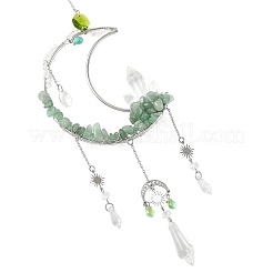 Acchiappasole in avventurina verde naturale&nbsp;HJEW-TA00488-02