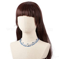 Set di collane con perline di semi di vetro e perle di conchiglia da 3 pz 3 stile per donna&nbsp;NJEW-JN03949